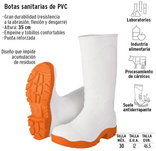 Botas Sanitarias #30 Truper